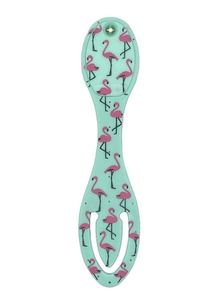 Flexilight Leselicht (Flamingo) | 2 in 1 Leselampe & Lesezeichen | Geschenk für Leser, Buchliebhaber | Deutsche Ausgabe