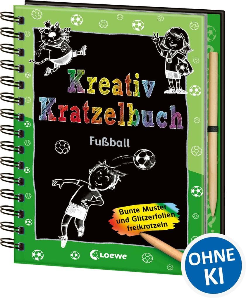 Kreativ-Kratzelbuch: Fußball