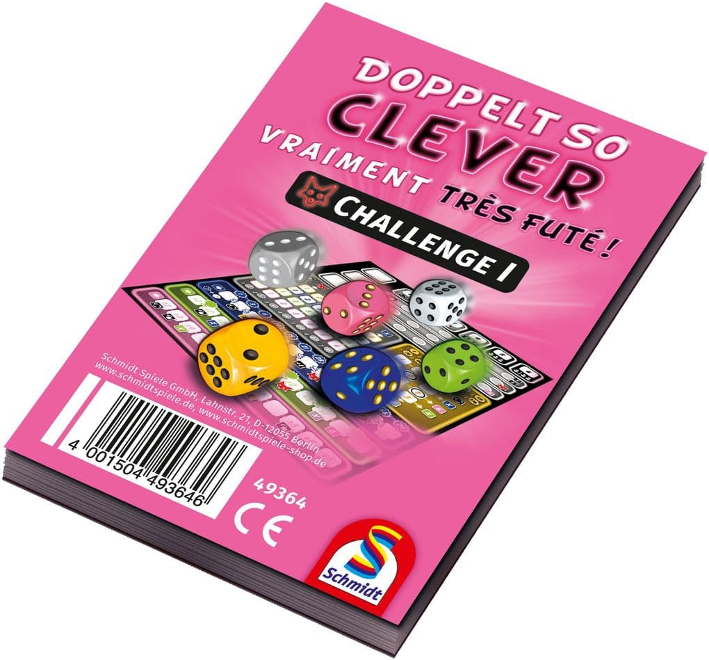 Schmidt Spiele - Doppelt so clever - Challenge I, 1 Block