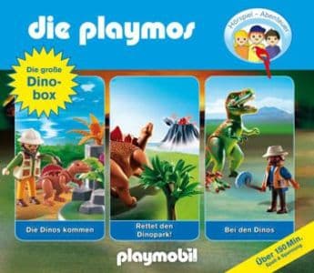 Die Playmos - Die große Dino-Box,3 Audio-CDs