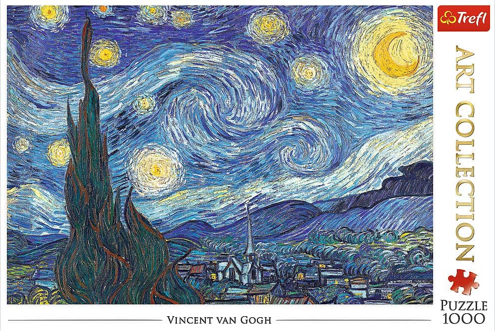 Trefl - Puzzle - Art Collection - Vincent van Goch / Die Sternennacht, 1000 Teile