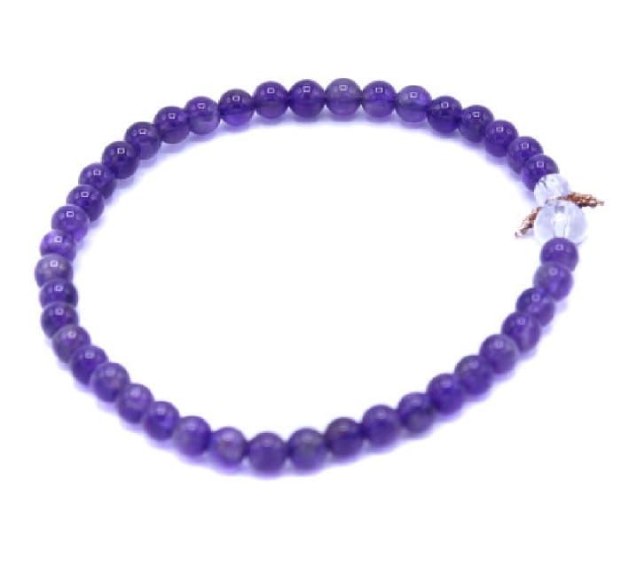 Edelsteinarmband Kinder Schutzengel, Amethyst
