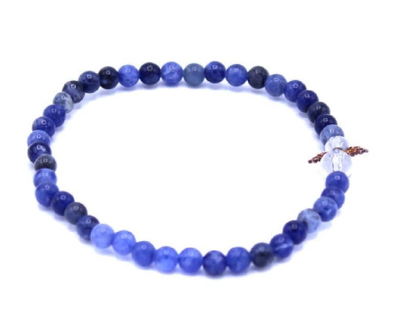 Edelsteinarmband Kinder Schutzengel, Sodalith