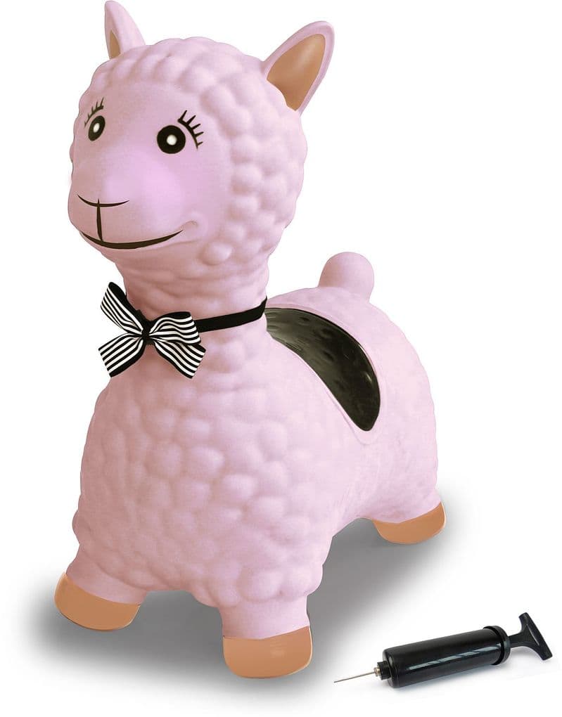 Jamara - Hüpftier Lama braun mit Pumpe