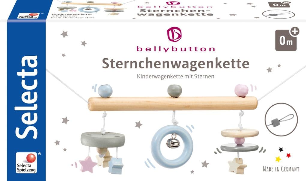 Schmidt Spiele - Selecta - bellybutton by Selecta - Sternchen, Wagenkette, 63 cm