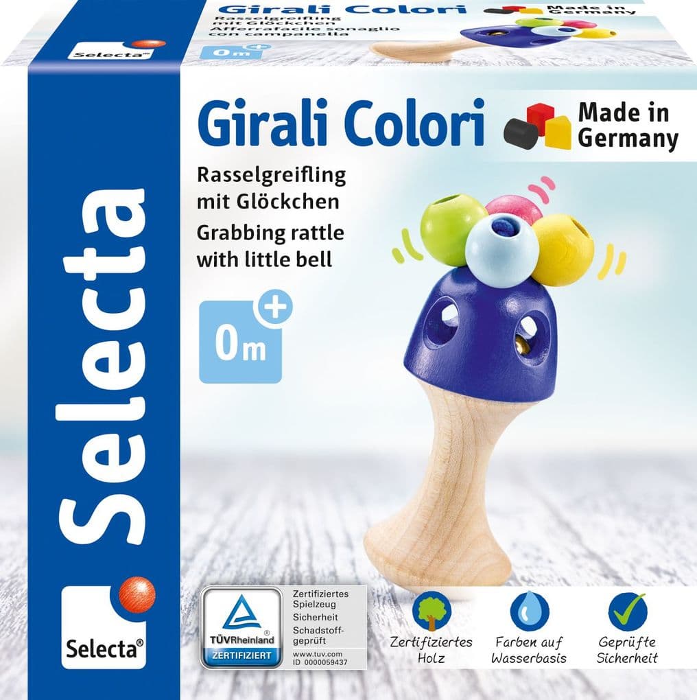 Schmidt Spiele - Selecta - Girali Colori, Stielgreifling, 11 cm
