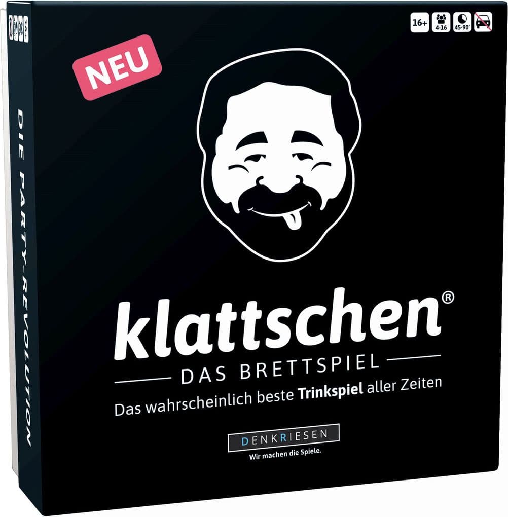 klattschen® - Trinkspiel - DAS BRETTSPIEL - Das wahrscheinlich beste Trinkspiel aller Zeiten
