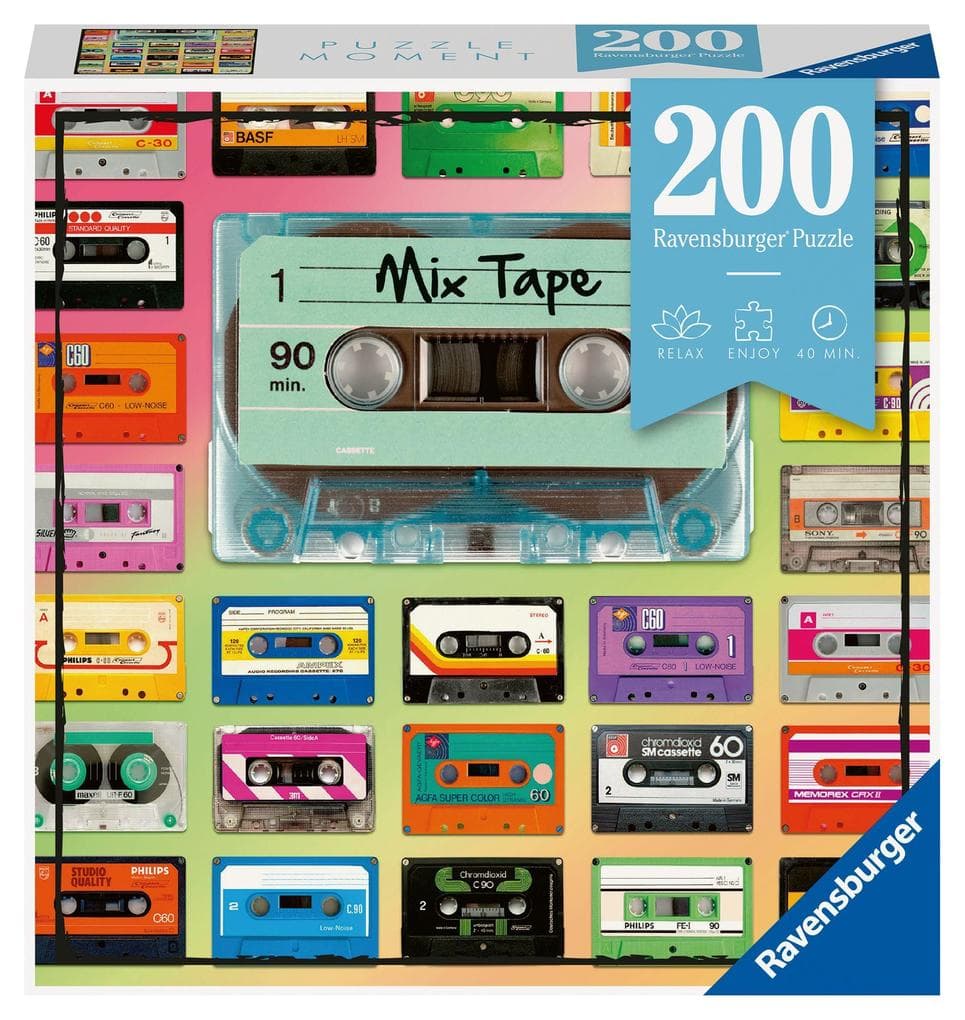 Ravensburger Puzzle Moment 12962 Mix Tape - 200 Teile Puzzle für Erwachsene und Kinder ab 8 Jahren