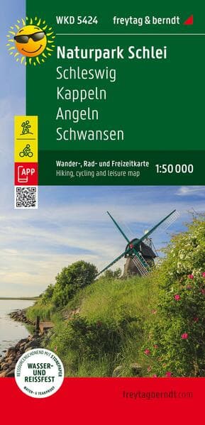 freytag & berndt Wanderkarte WKD 5424 Naturpark Schlei, Schleswig - Kappeln - Angeln - Schwansen 1:50.000