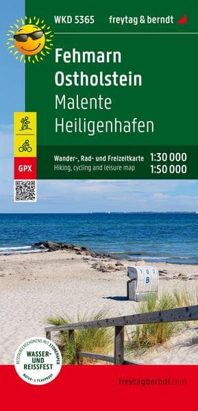 freytag & berndt Wanderkarte WKD 5365 Fehmarn - Ostholstein, Malente - Heiligenhafen 1:30.000
