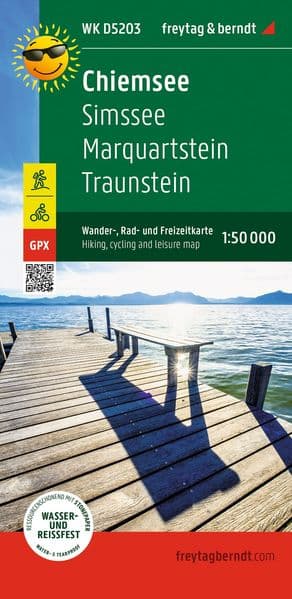 Chiemsee, Wander-, Rad- und Freizeitkarte 1:50.000, freytag & berndt, WK D5203