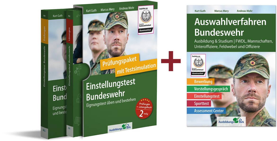 Paket - Einstellungstest + Auswahlverfahren Bundeswehr
