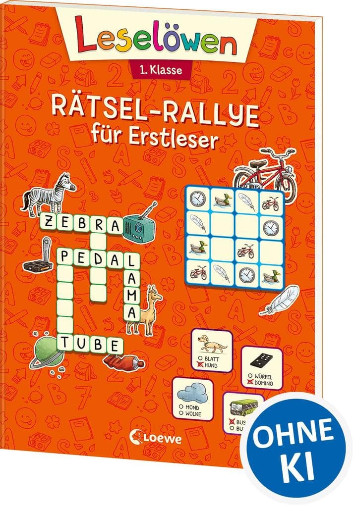 Leselöwen Rätsel-Rallye für Erstleser - 1. Klasse (Orange)