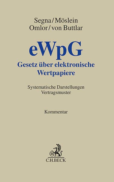 Gesetz über elektronische Wertpapiere. eWpG