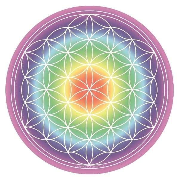 Getränke-Untersetzer Blume des Lebens, 6 Stück