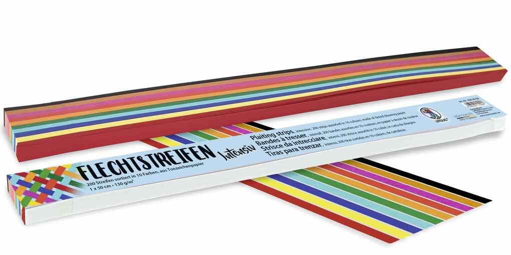 URSUS Flechten Flechtstreifen Intensiv, 200 Streifen/1x50cm