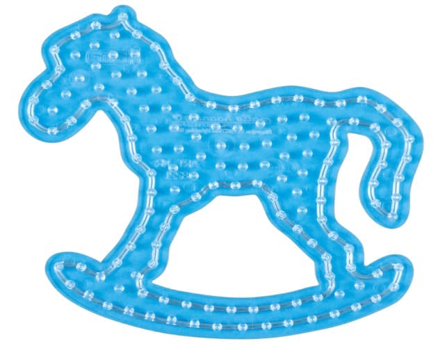 Hama 8221 - Stiftplatte Schaukelpferd für Maxi-Bügelperlen, transparent