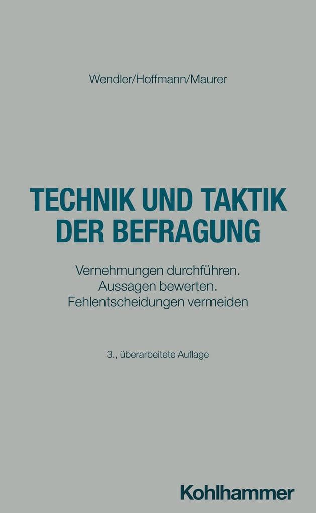 Technik und Taktik der Befragung