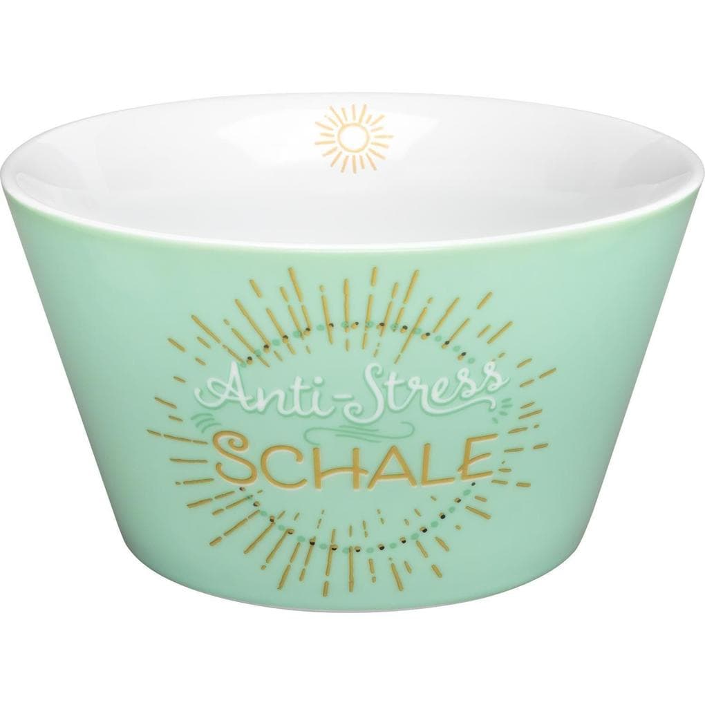 GRUSS & CO 47001 Schale Anti-Stress, Porzellan, 60 cl, Golddruck