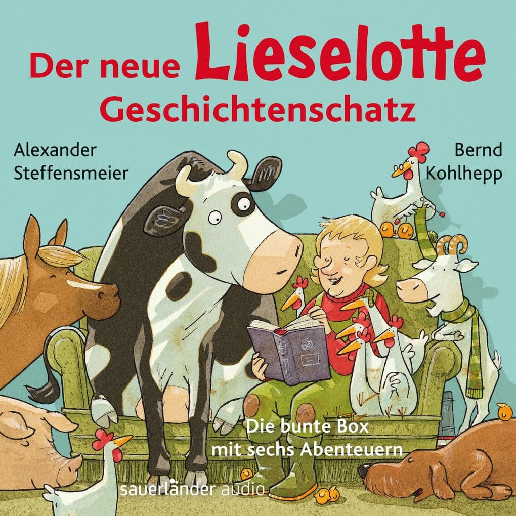 Der neue Lieselotte Geschichtenschatz - Die bunte Box mit sechs Abenteuern - Hörbücher von Kuh Lieselotte