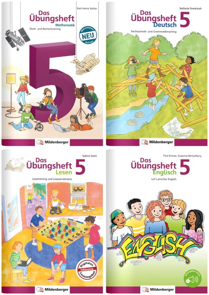Sicher ins 6. Schuljahr - Rechnen - Schreiben - Lesen - Grammatik - Englisch · Klasse 5/ 4 versch. Bände