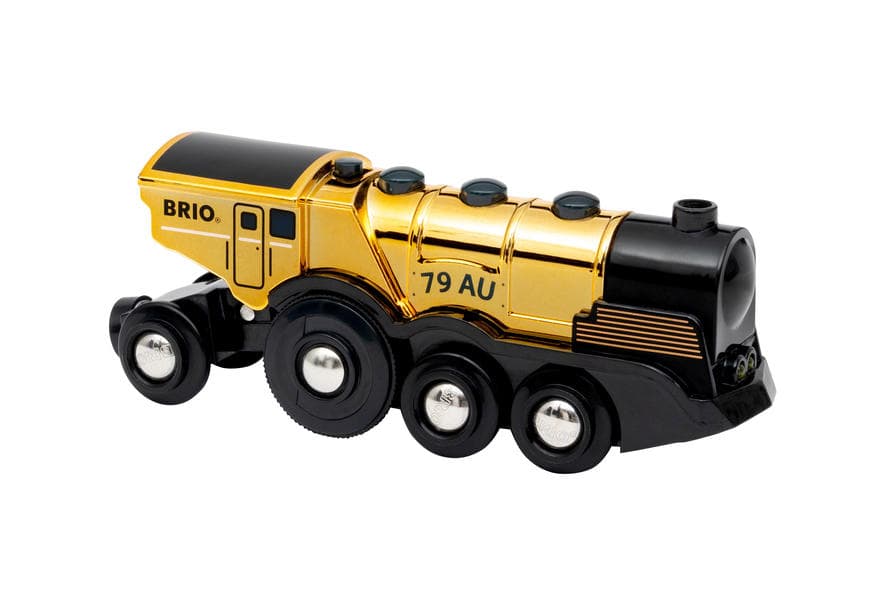 BRIO - Goldene Batterielok mit Licht und Sound