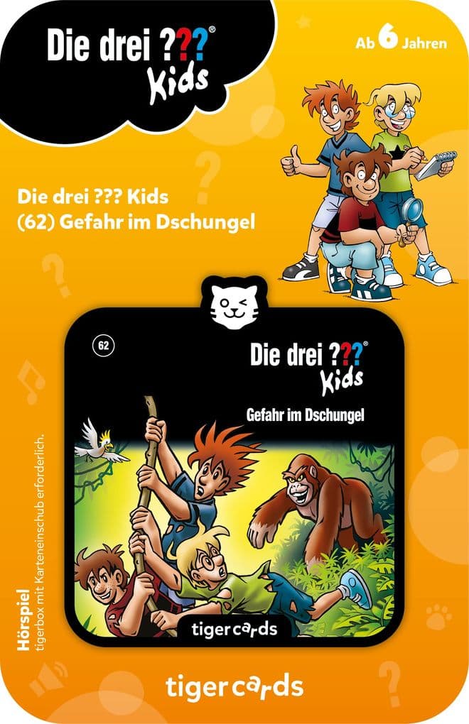 tigercard - Die drei ??? Kids - Folge 62: Gefahr im Dschungel