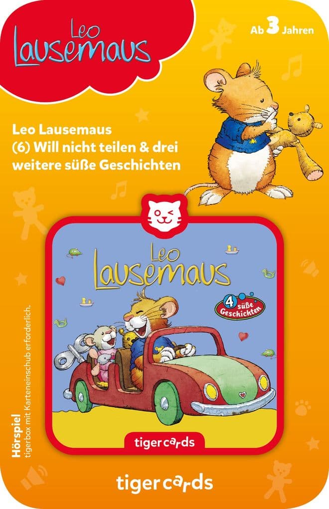 tigercard - Leo Lausemaus - Folge 6: Will nicht teilen und 3 weitere süße Geschichten