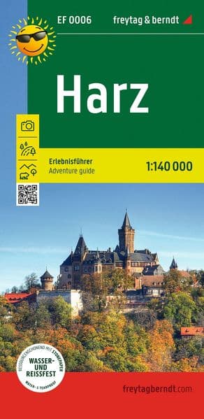 freytag & berndt Freizeitkarte Harz, Erlebnisführer 1:140.000