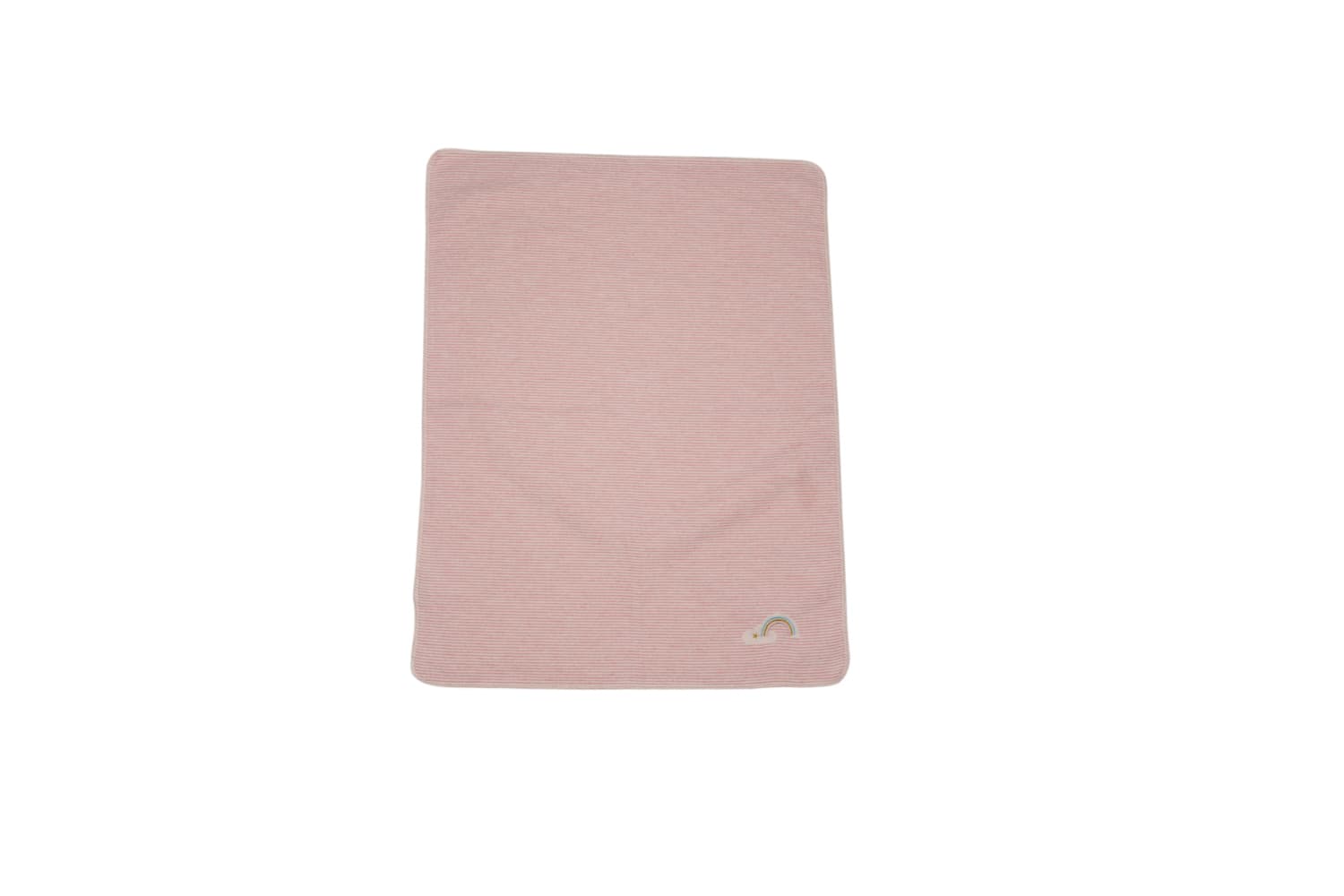 Fussenegger Babydecke "Regenbogen" inkl. Stick altrosa
