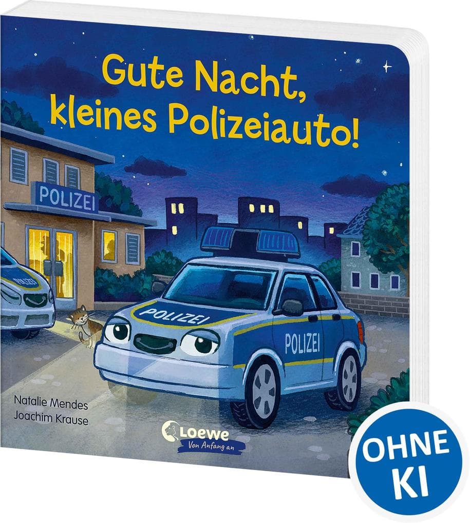 Gute Nacht, kleines Polizeiauto!