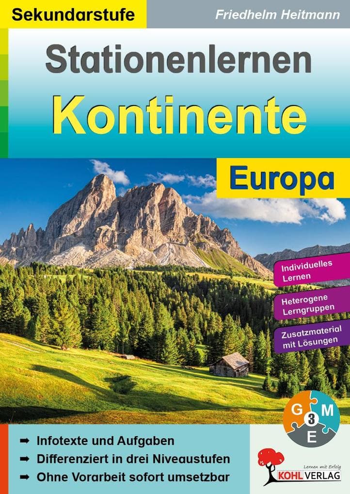 Stationenlernen Kontinente / Europa