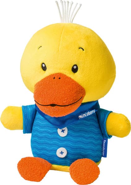 Ravensburger ministeps 4561 Kuschelente Emil, schmuseweiches Kuscheltier zum Spielen, Schlafen und L