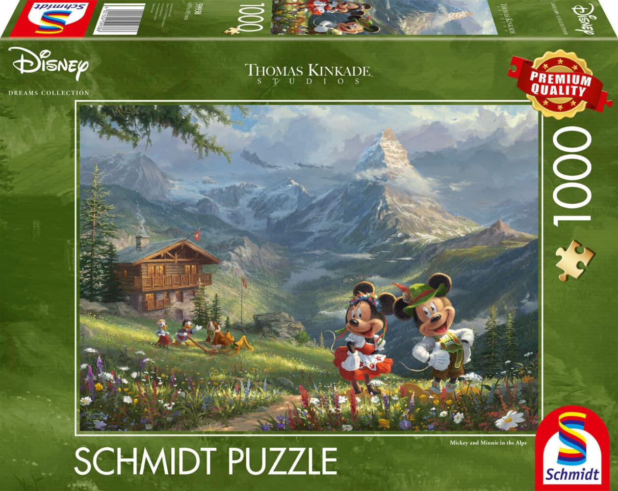 Schmidt Spiele - Disney, Mickey & Minnie in den Alpen, 1000 Teile