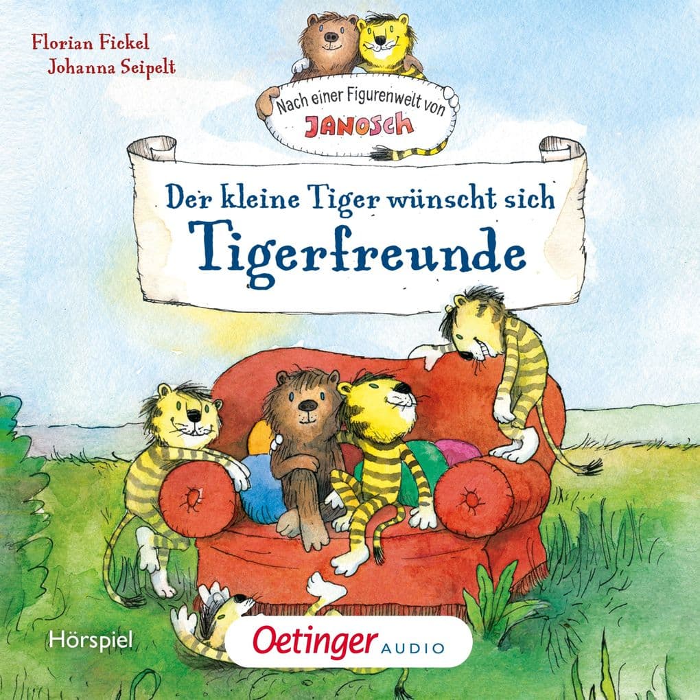 Nach einer Figurenwelt von Janosch. Der kleine Tiger wünscht sich Tigerfreunde