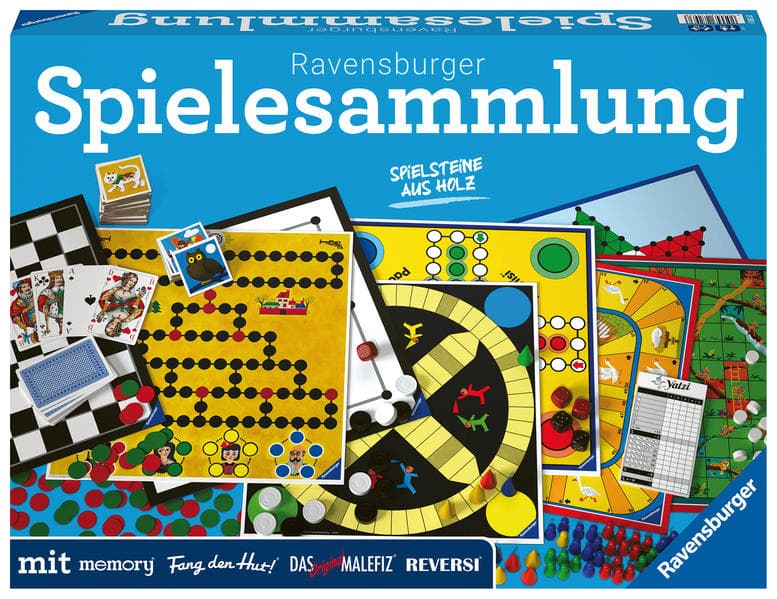 Ravensburger Spielesammlung 27293 Familienspiele 2022 D - Spielesammlung für die ganze Familie, Spiel für Kinder und Erwachsene ab 4 Jahren, für 2-10 Spieler