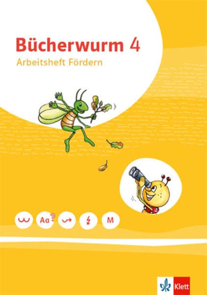 Bücherwurm Sprachbuch 4. Arbeitsheft Fördern und Inklusion Klasse 4. Ausgabe Berlin, Brandenburg, Mecklenburg-Vorpommern, Sachsen, Sachsen-Anhalt, Thüringen