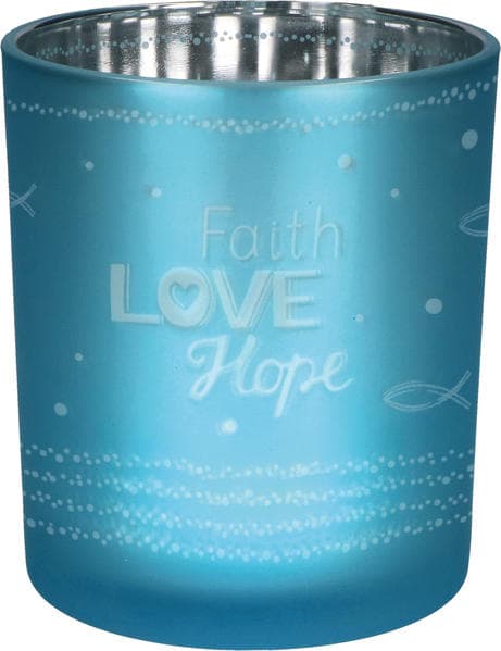 Faith - Love - Hope. Glaswindlicht