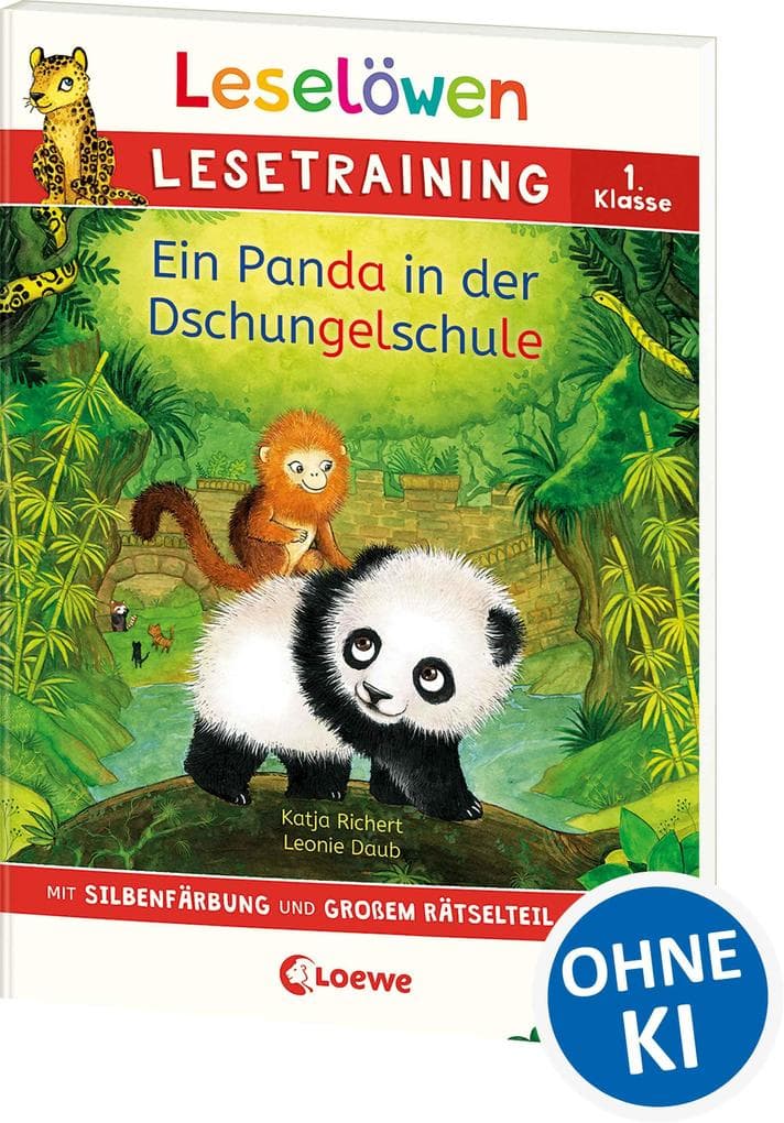 Leselöwen Lesetraining 1. Klasse - Ein Panda in der Dschungelschule