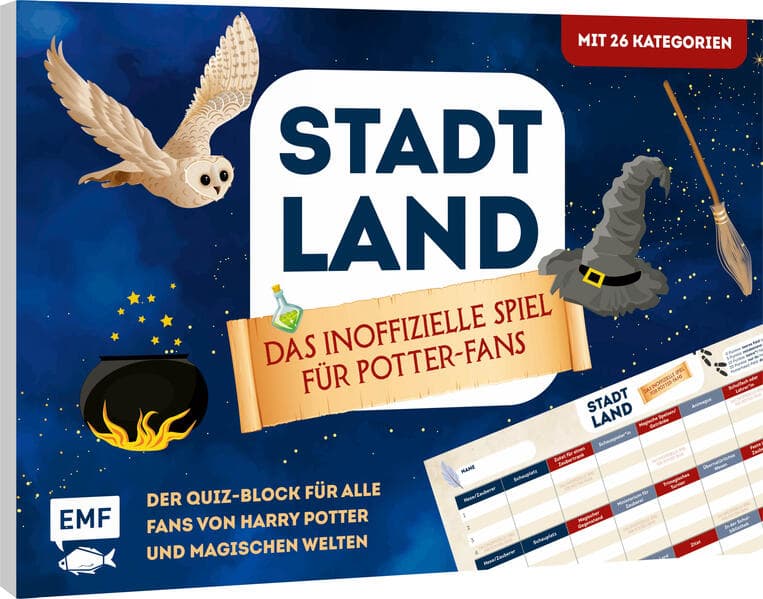 Stadt, Land, ... Das inoffizielle Spiel für Potter-Fans - Der Quiz-Block für alle Fans von Harry Potter und magischen Welten