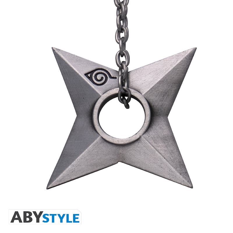 NARUTO SHIPPUDEN - Keychain 3D "Shuriken Konoha"