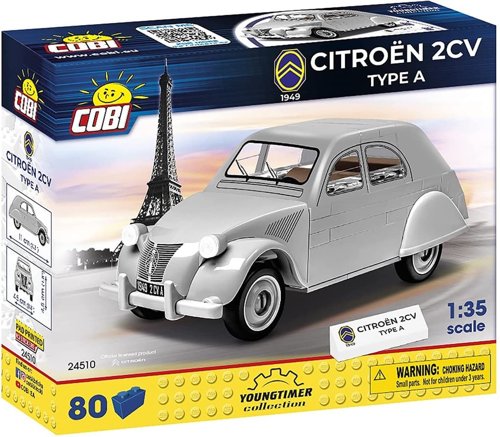 COBI 24510 - Youngtimer Collection, Citroen 2CV Type A, Kult-Modell, Bauset