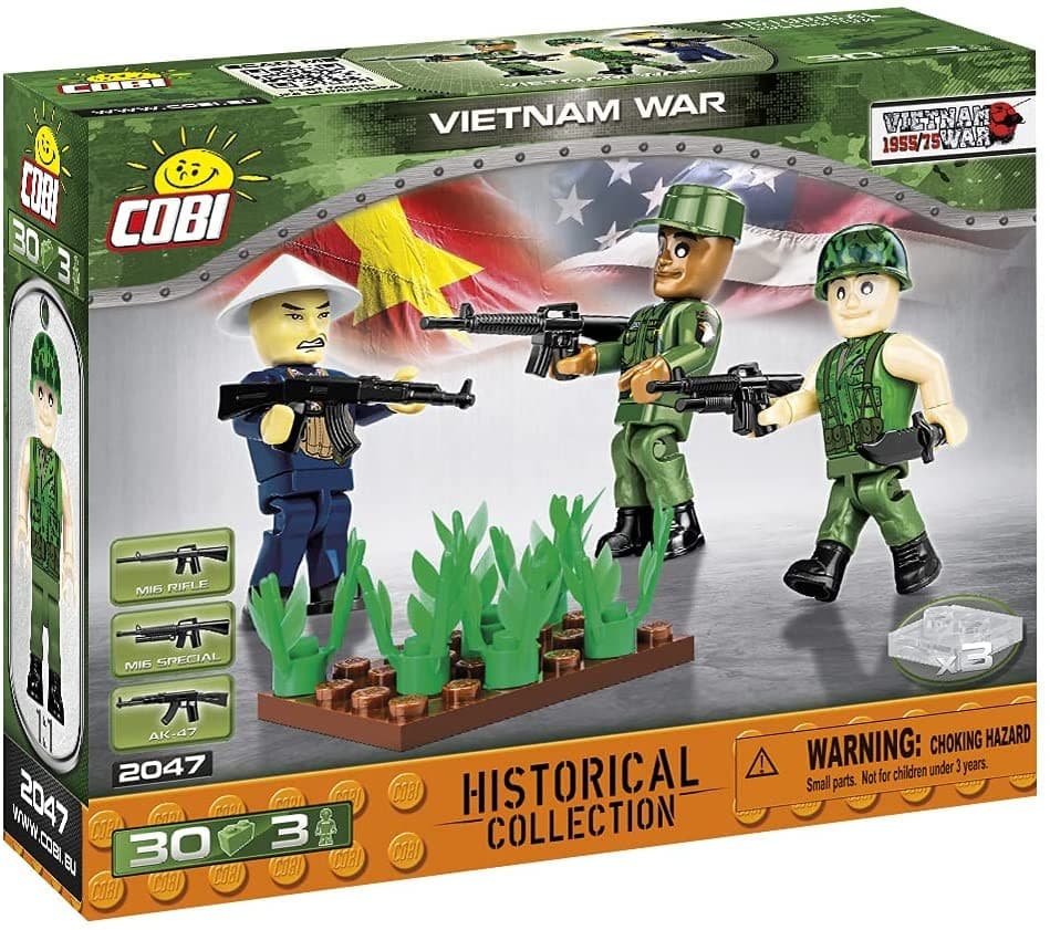 COBI 2047 - Historical Collection, Vietnam War, 3 Spielfiguren mit Zubehör