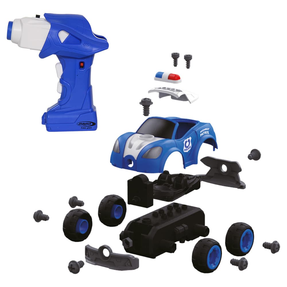 Jamara - Polizeiauto First RC Kit 22teilig mit Akkuschrauber