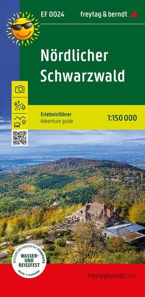 freytag & berndt Freizeitkarte Nördlicher Schwarzwald, Erlebnisführer 1:150.000