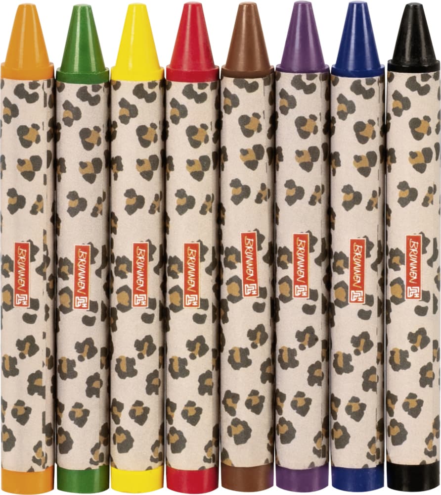 Brunnen Wachsmalstifte 8er Set Wild Cat