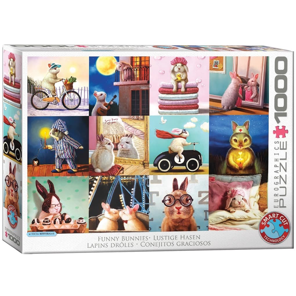 Eurographics 6000-5693 - Lustige Hasen von Lucia Heffernan, Puzzle, 1.000 Teile