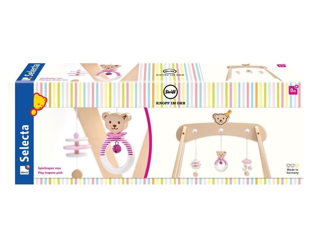 Selecta 64306 - Spieltrapez rosa aus Massivholz, 59 cm