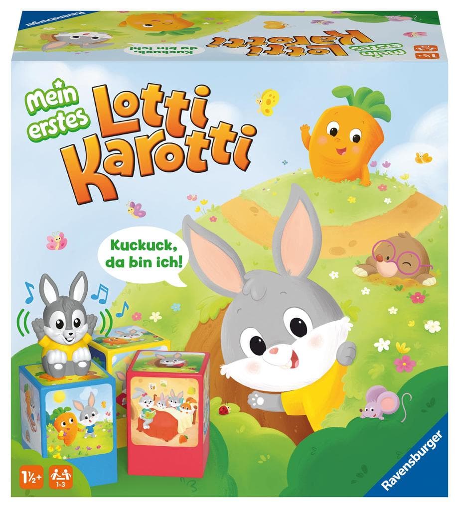 Ravensburger 20916 - Mein erstes Lotti Karotti, ein erstes Spiel für Kinder ab 1 Jahren des Kinderspiel-Klassikers Lotti Karotti