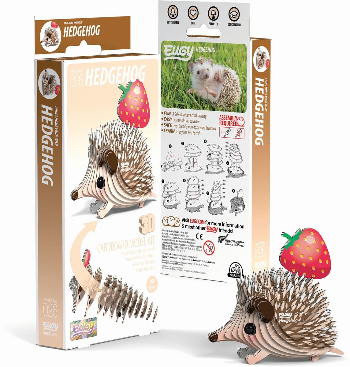Eugy - 3D Bastelset Igel